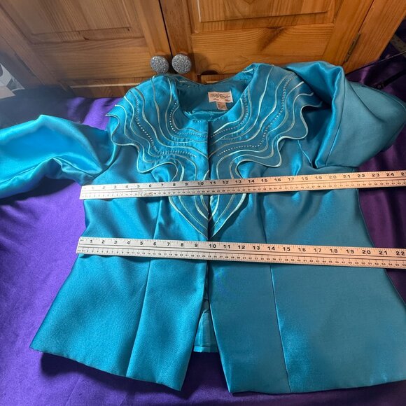 📌Tally Taylor Extravagant & Elegant for Special Occasion Penicl Skirt Suit - Picture 9 of 16